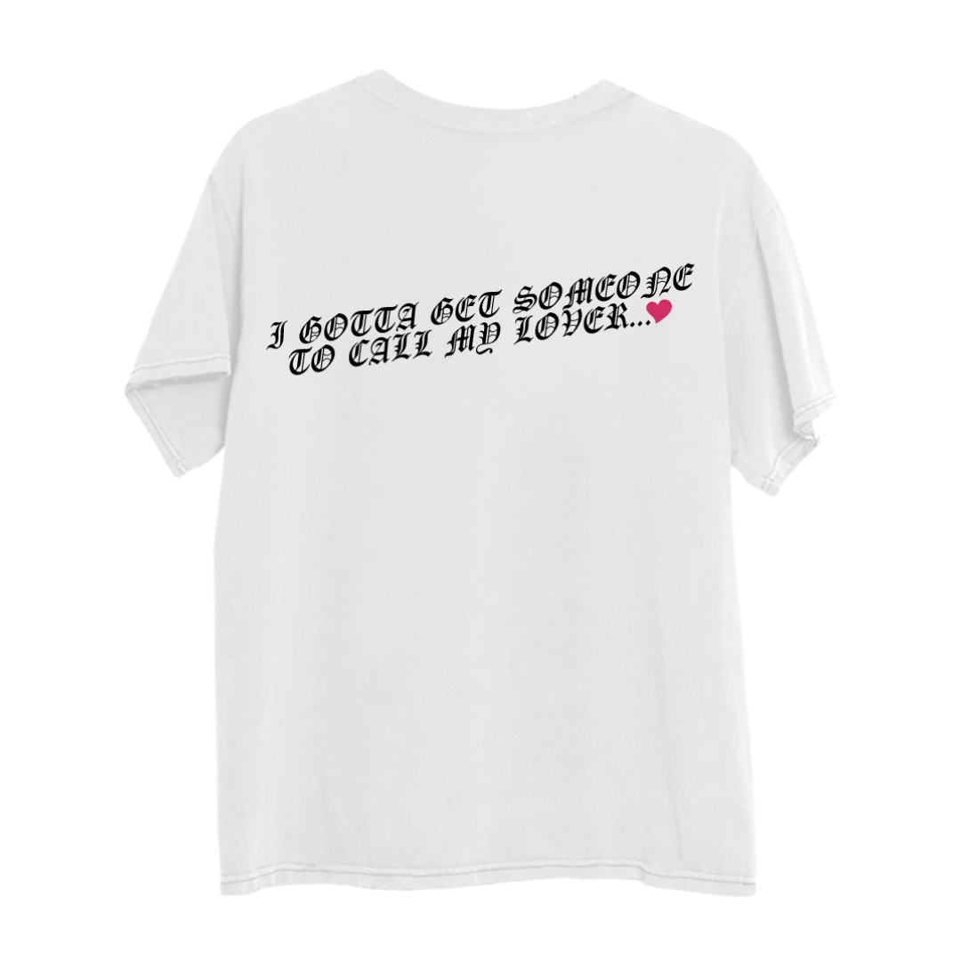 Someone to Call My Lover White Photo T-Shirt - Back