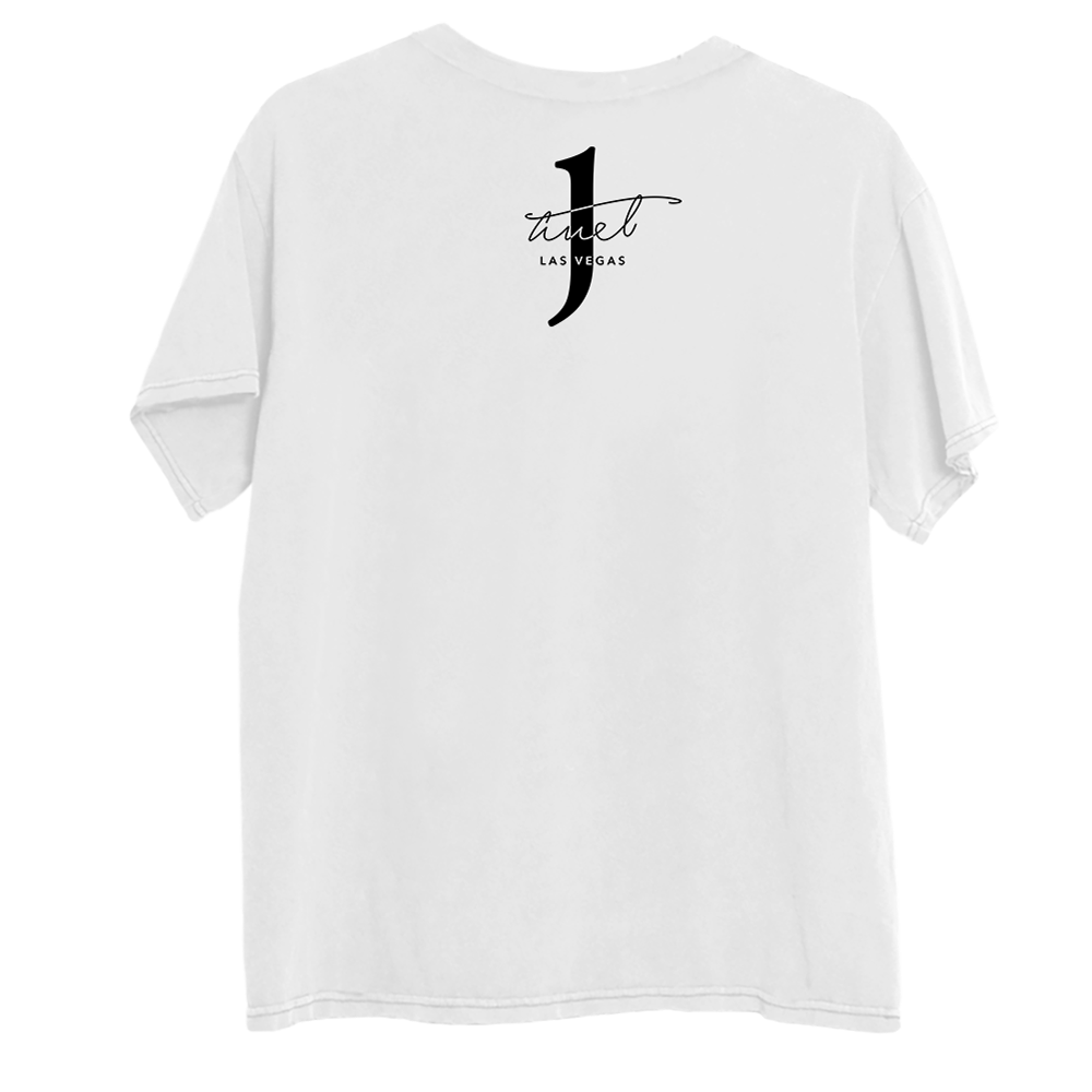 WHITE TRIPLE JANET T-SHIRT Back